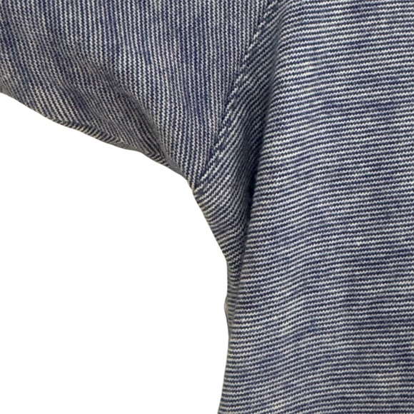 TED BAKER - Men’s Polo - Blue with Patterned Collar - Size 2 (Small) - Picture 5 of 6